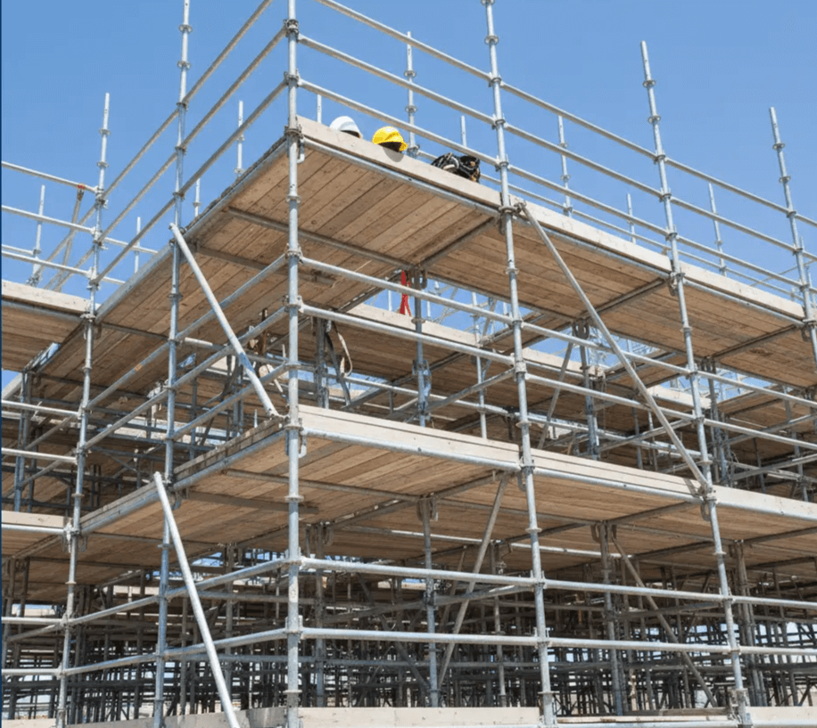 Ringlock scaffolding