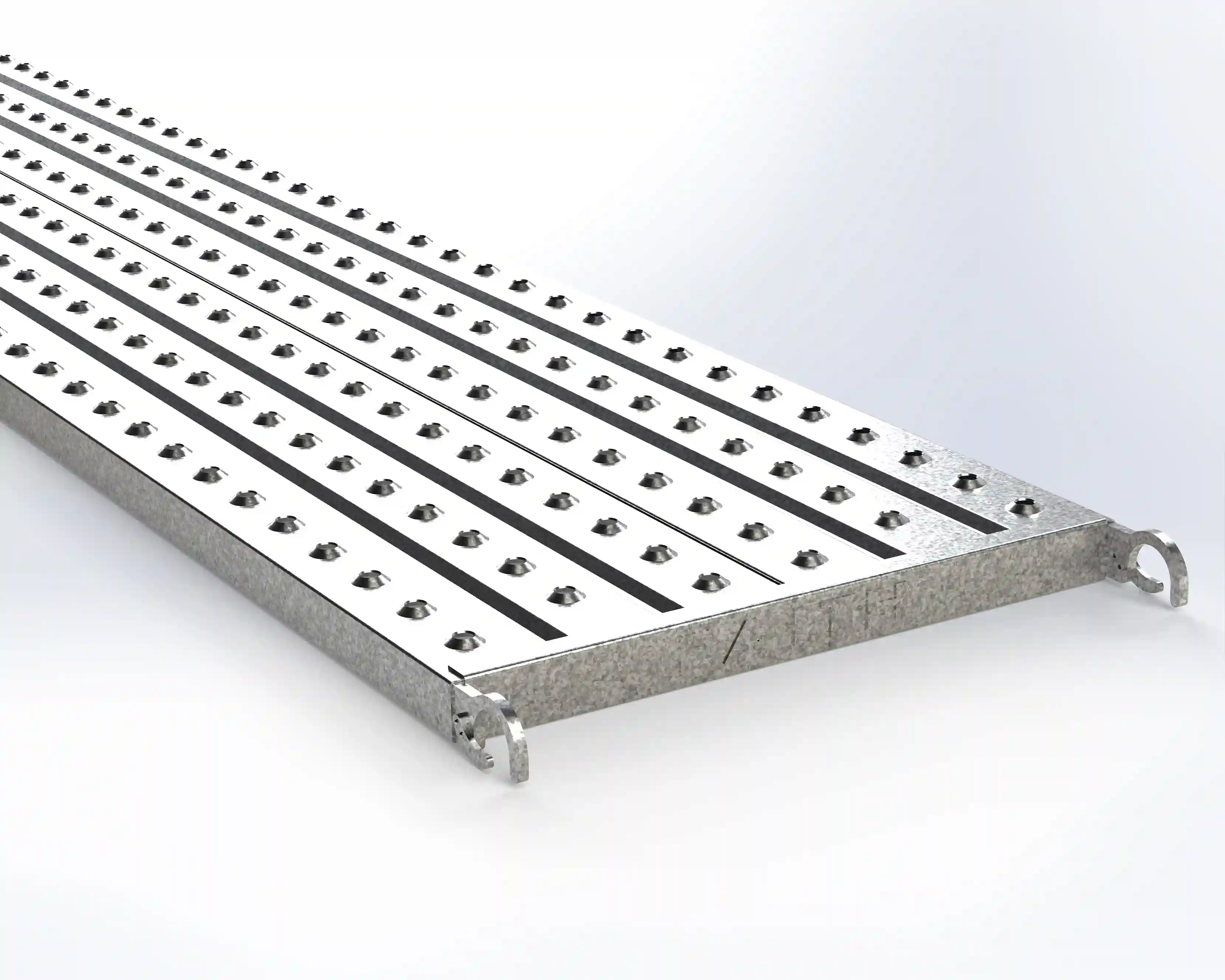Anti-skid Auto lock hook walkway plank